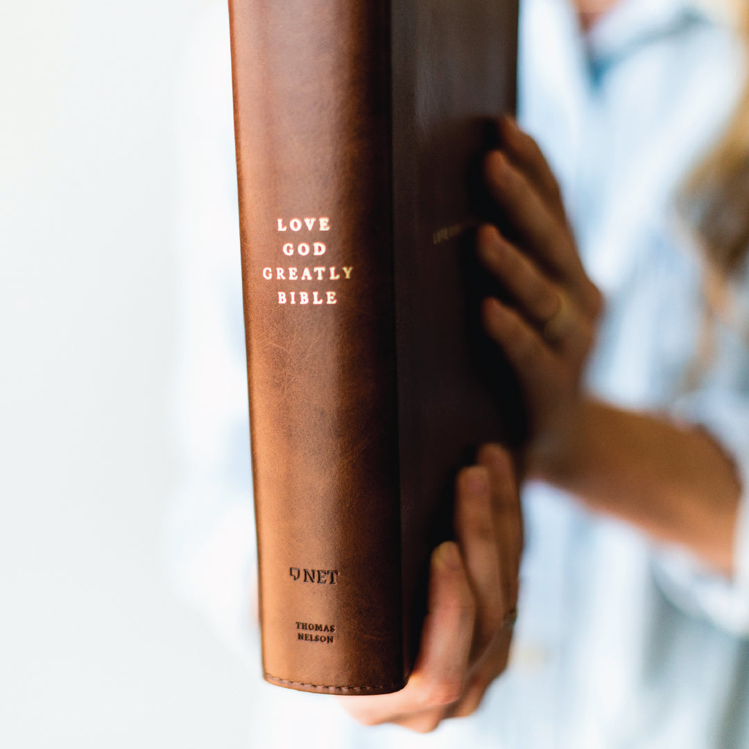 Brown Leathersoft Bible - Thumb Indexed