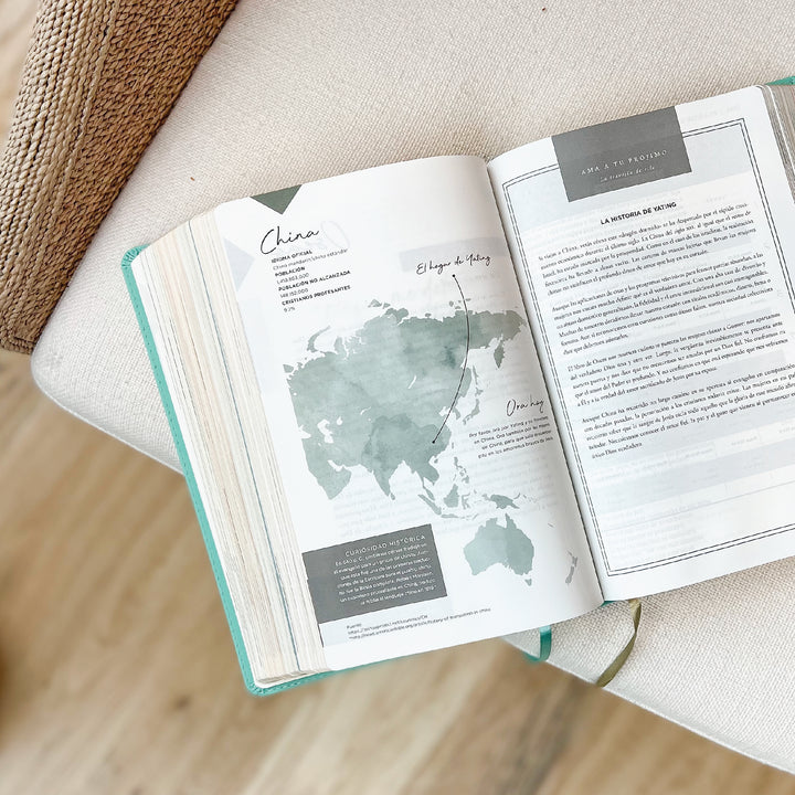 Spanish Love God Greatly Bible (Turquoise Leathersoft)