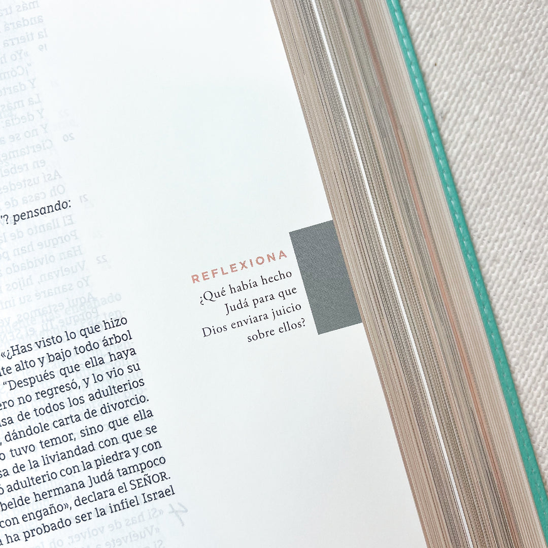 Spanish Love God Greatly Bible (Turquoise Leathersoft)