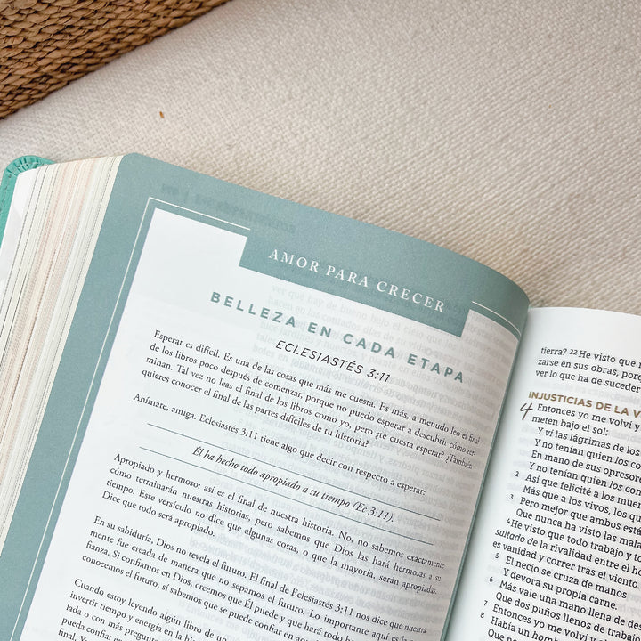 Spanish Love God Greatly Bible (Turquoise Leathersoft)