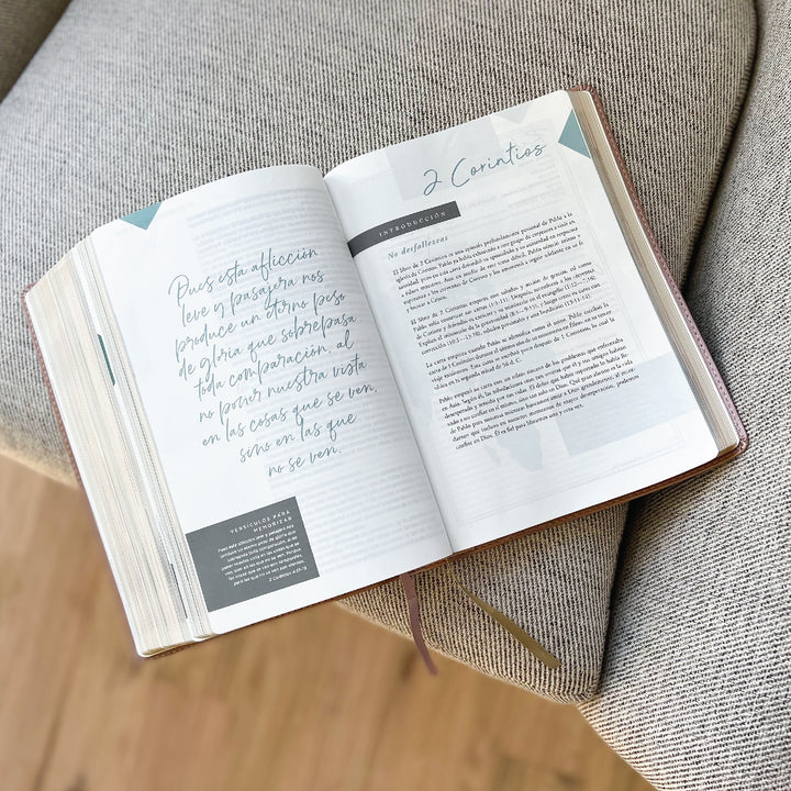 Spanish Love God Greatly Bible (Pink Gold Leathersoft)