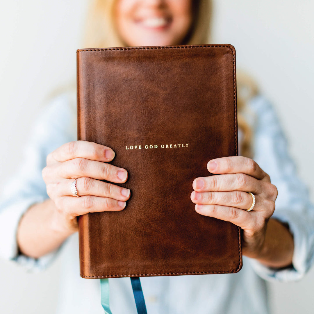 Brown Leathersoft Bible