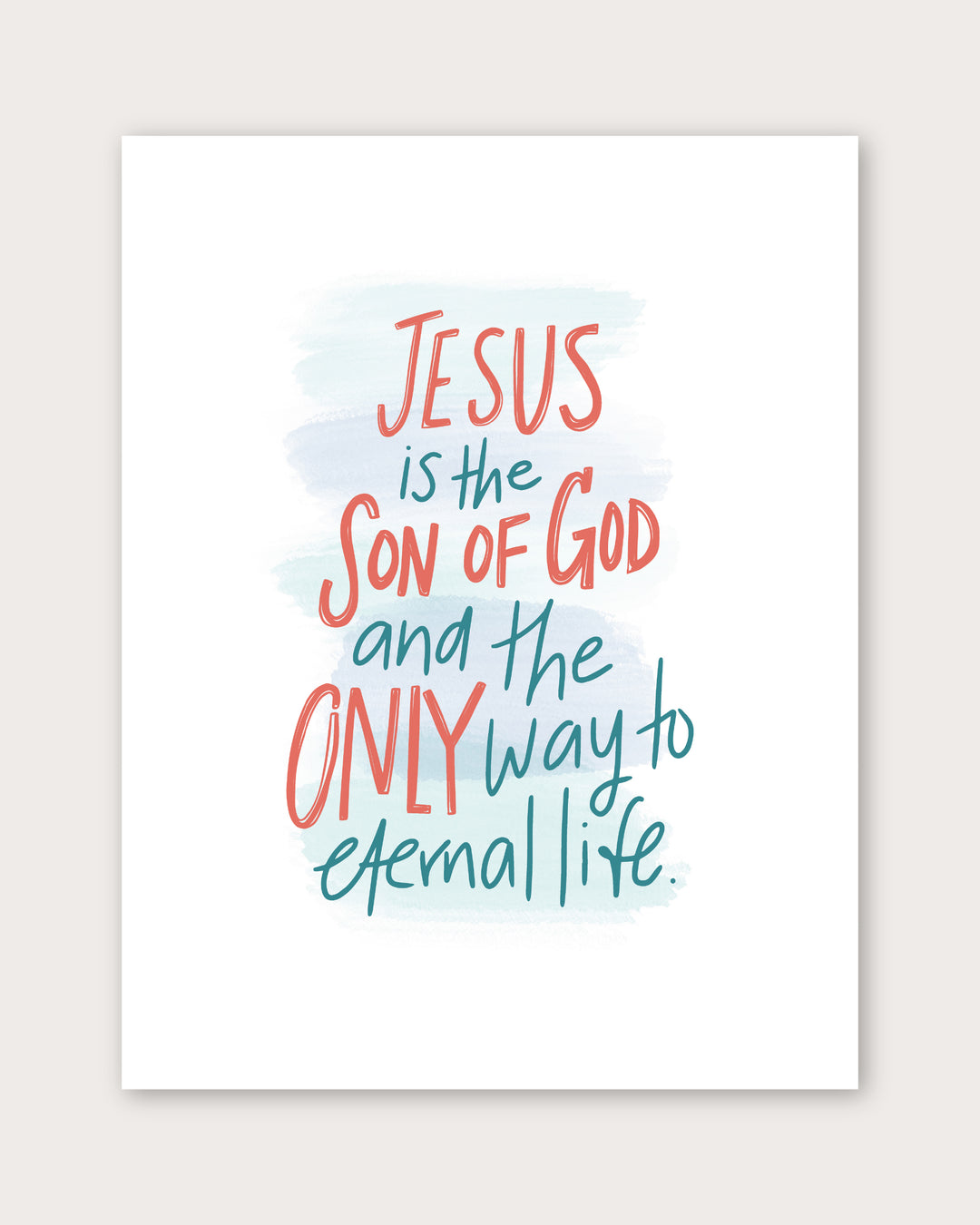 Jesus is the Son of God Kids Printable