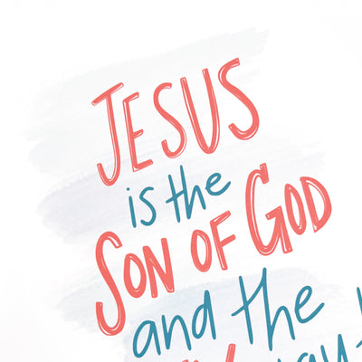 Jesus is the Son of God Kids Printable